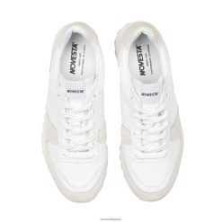 cuir marathon tout blanc HNJ8BP177 Novesta baskets