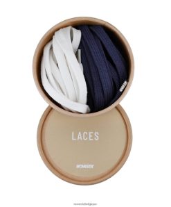 lacets coton 10 blanc/27 marine HNJ8BP312 Novesta accessoires