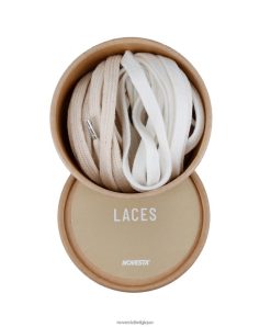 lacets coton 99 beige/10 blanc HNJ8BP313 Novesta accessoires