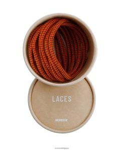 pes lacets jaeger orange/noir HNJ8BP303 Novesta accessoires