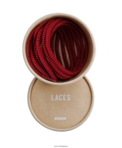 pes lacets jaeger rouge/noir HNJ8BP300 Novesta accessoires