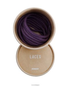 pes lacets jaeger violet/noir HNJ8BP302 Novesta accessoires