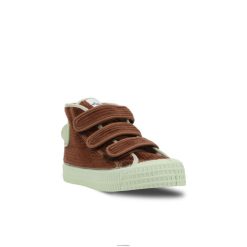 s.d.kid vel.cord w marron/menthe HNJ8BP250 Novesta chaussures végétaliennes