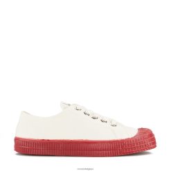 s.m.10 blanc/314 rouge HNJ8BP208 Novesta chaussures végétaliennes