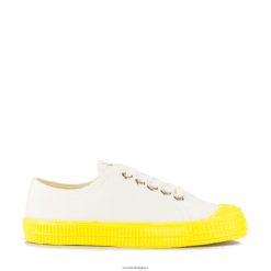 s.m.10 blanc/823 jaune HNJ8BP207 Novesta chaussures végétaliennes
