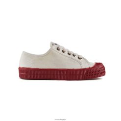 s.m.kid 10 blanc/314 rouge HNJ8BP272 Novesta chaussures végétaliennes