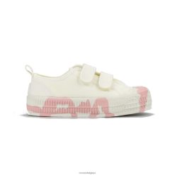 s.m.kid vel.duo 10 blanc/333 rose HNJ8BP234 Novesta chaussures végétaliennes