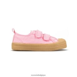 s.m.kid velcro 03 rz/003 trnsp HNJ8BP289 Novesta chaussures végétaliennes
