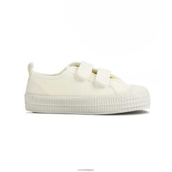 s.m.kid velcro 10 blanc HNJ8BP290 Novesta chaussures végétaliennes